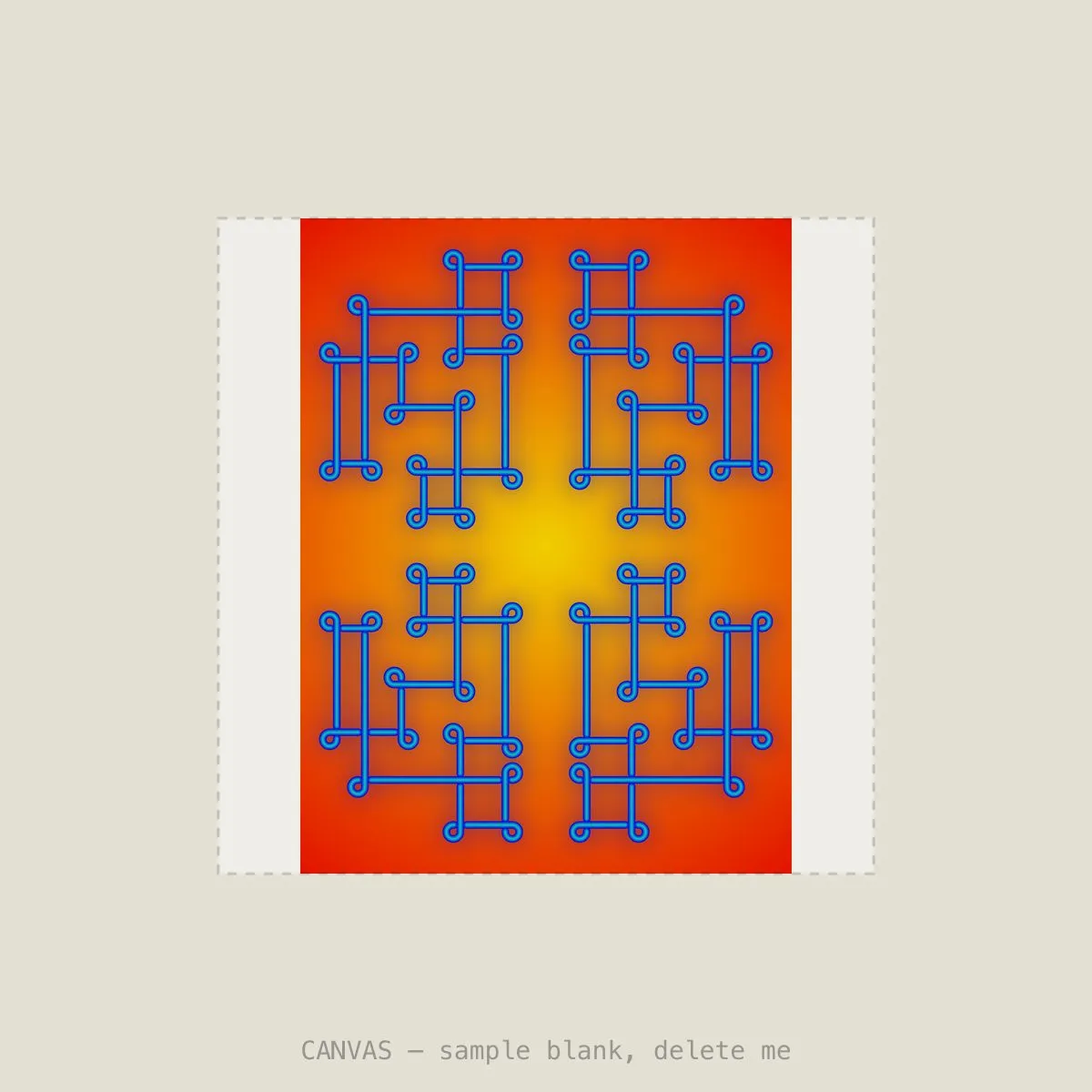 Sungrid Beam VI — Stretched canvas, 16×16in