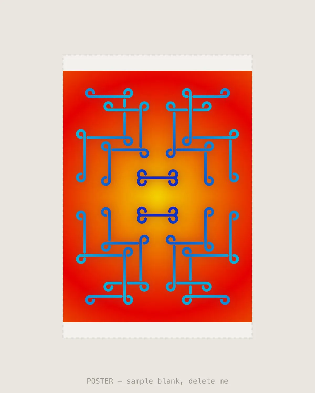 Sungrid Blue IX — Giclée print, A2 (420×594mm)